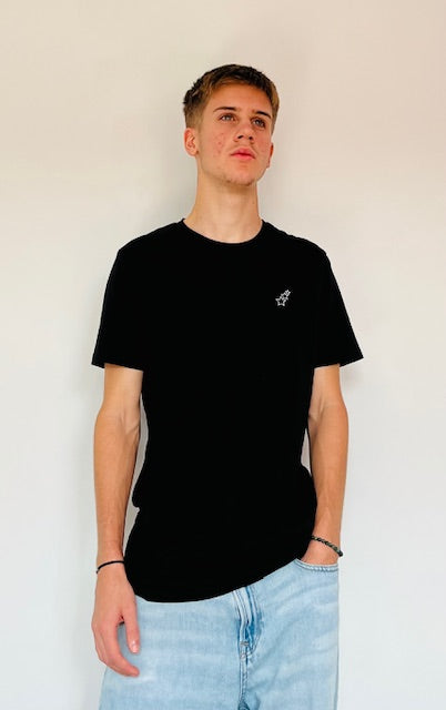 T-shirt noir essentiel unisexe – confort essentiel au quotidien