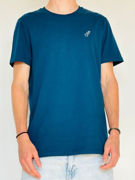 T-shirt bleu pétrole unisexe – confort essentiel au quotidien