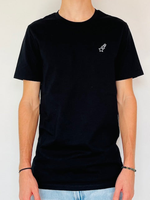 T-shirt noir essentiel unisexe – confort essentiel au quotidien