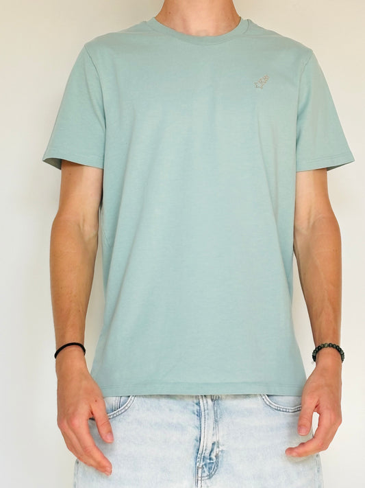 T-shirt vert d'eau unisexe – confort essentiel au quotidien