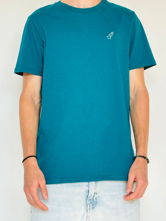 T-shirt bleu turquoise unisexe – confort essentiel au quotidien